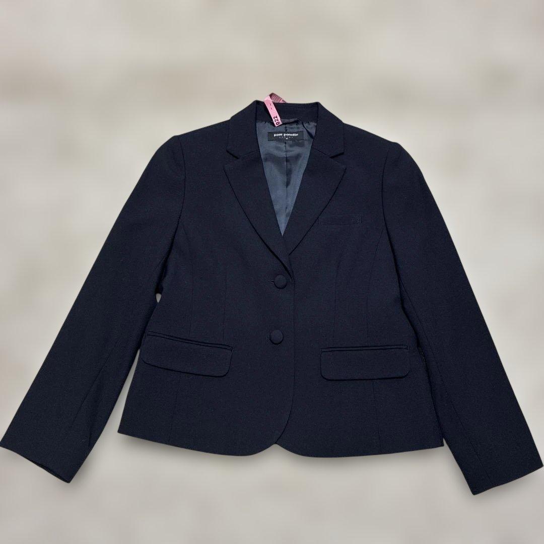 美品　ポンポネット ジュニア　M/150 お受験用　卒服　スーツ セット