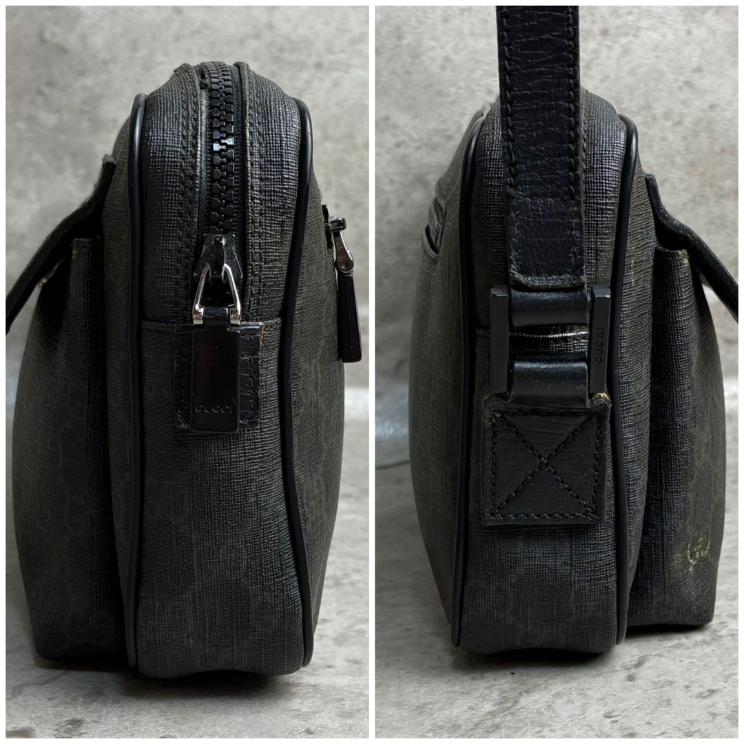 ✨格安✨ グッチ ハンドバッグ 小物入れ フラップ GGスプリーム 黒色