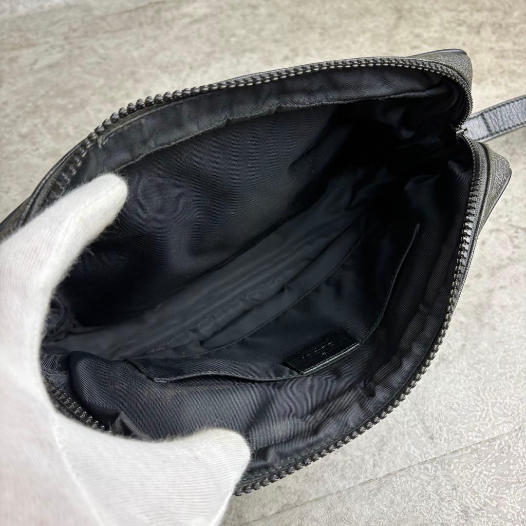 ✨格安✨ グッチ ハンドバッグ 小物入れ フラップ GGスプリーム 黒色