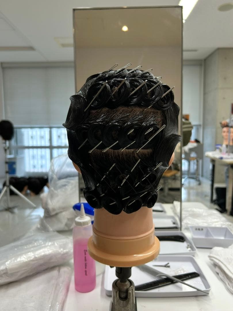 美容師国家試験 オールウェーブウィッグ