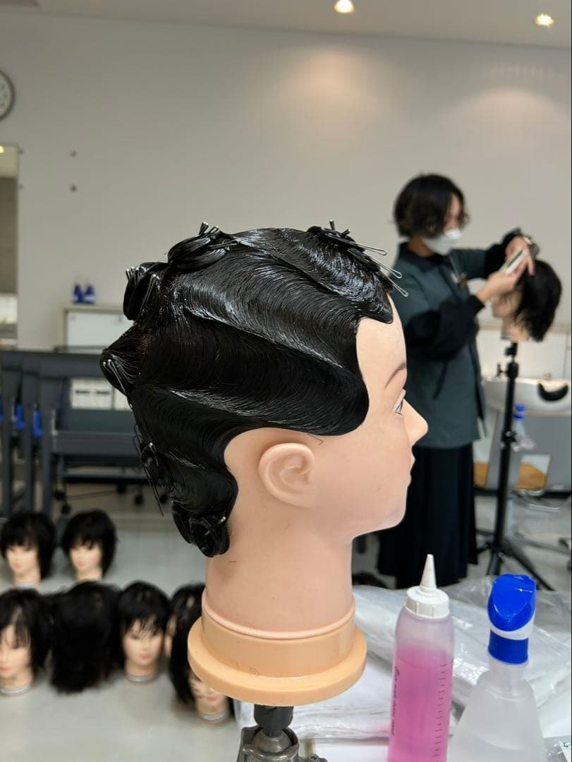 美容師国家試験 オールウェーブウィッグ