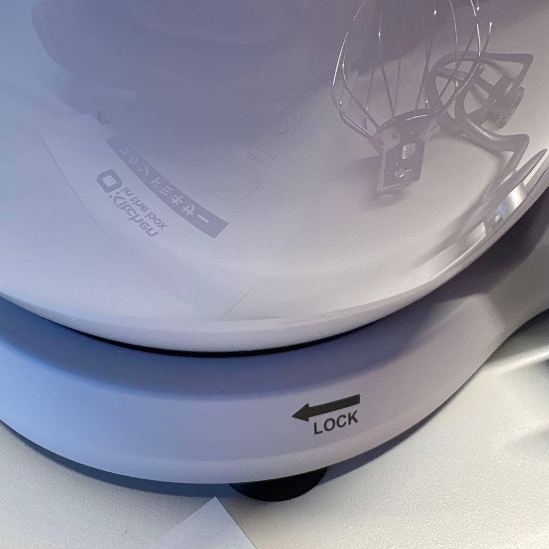 スタンドミキサー 3.5L+3.5L ダブルボウル 卓上ミキサー アイボリー