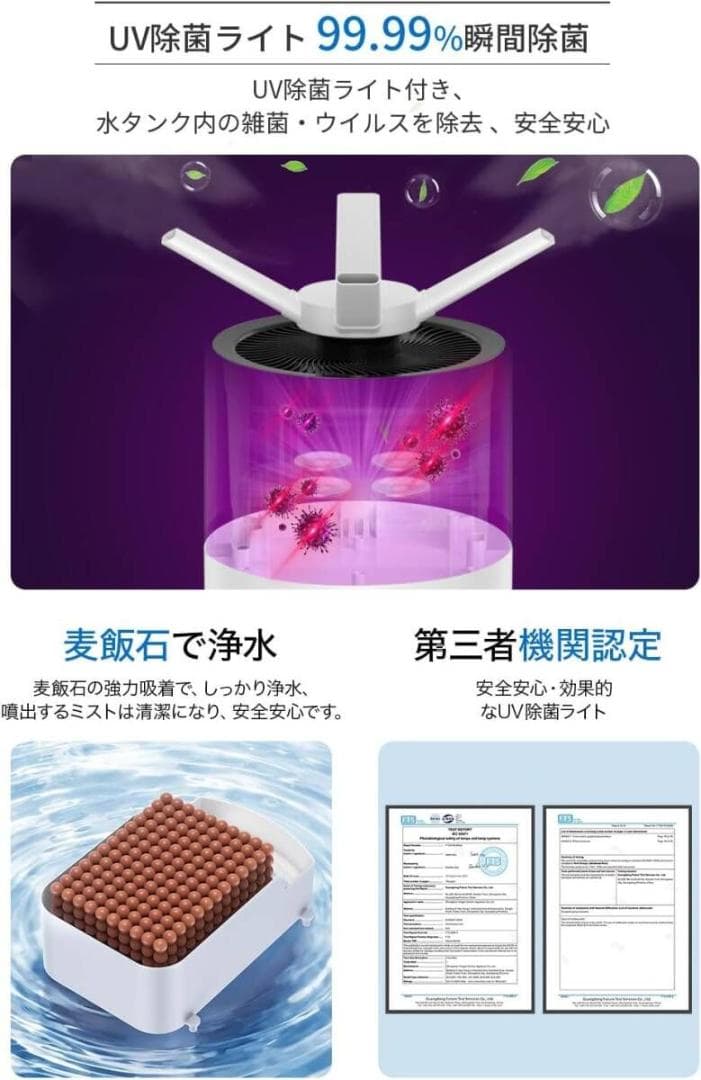 加湿器 大容量 業務用 【28L大容量&ECO湿度設定&マイナスイオン】 家庭用