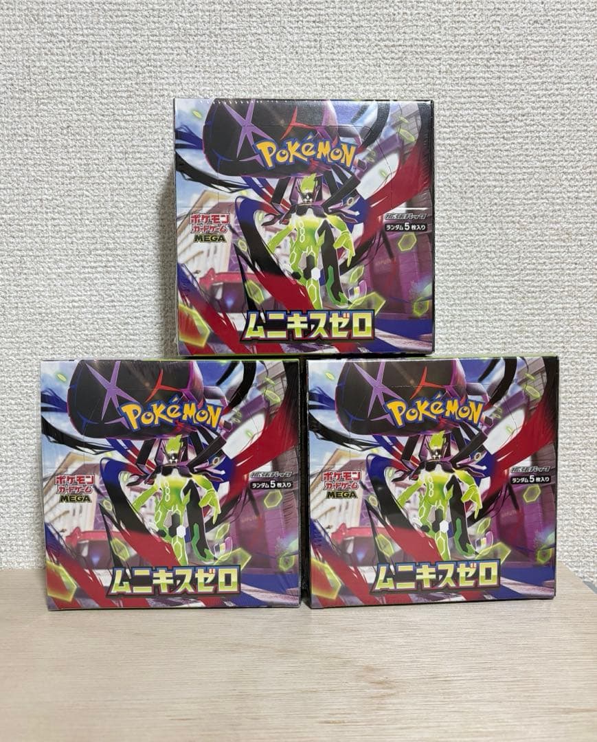 ポケモンカードゲーム　mega ムニキスゼロ　シュリンク付き　3box