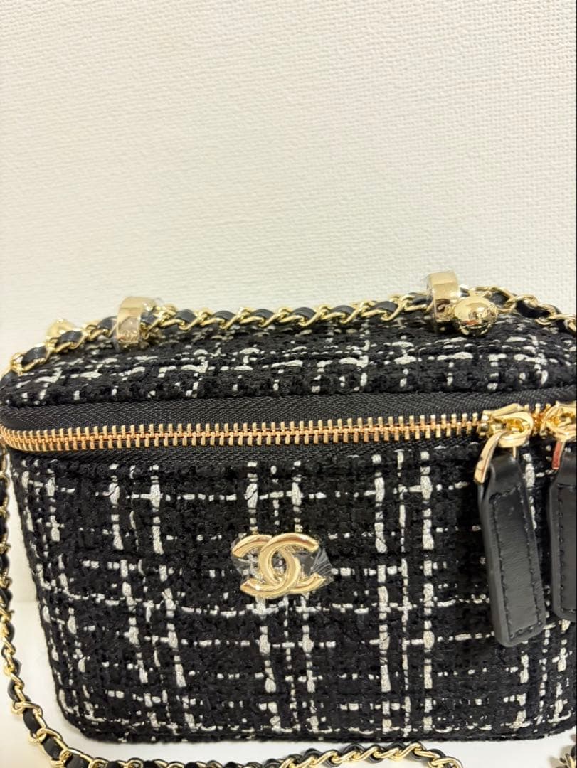 CHANEL シャネル　ノベルティ　チェーン　ショルダーバッグ　ツイード