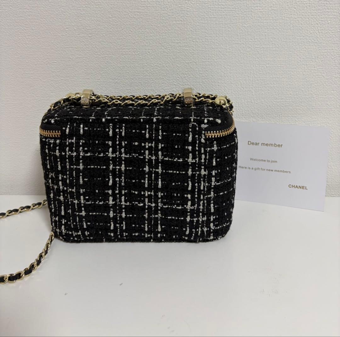 CHANEL シャネル　ノベルティ　チェーン　ショルダーバッグ　ツイード