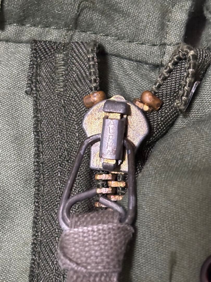 【極美品】90s Alpha USA製 m-65 オリーブグリーン Lサイズ