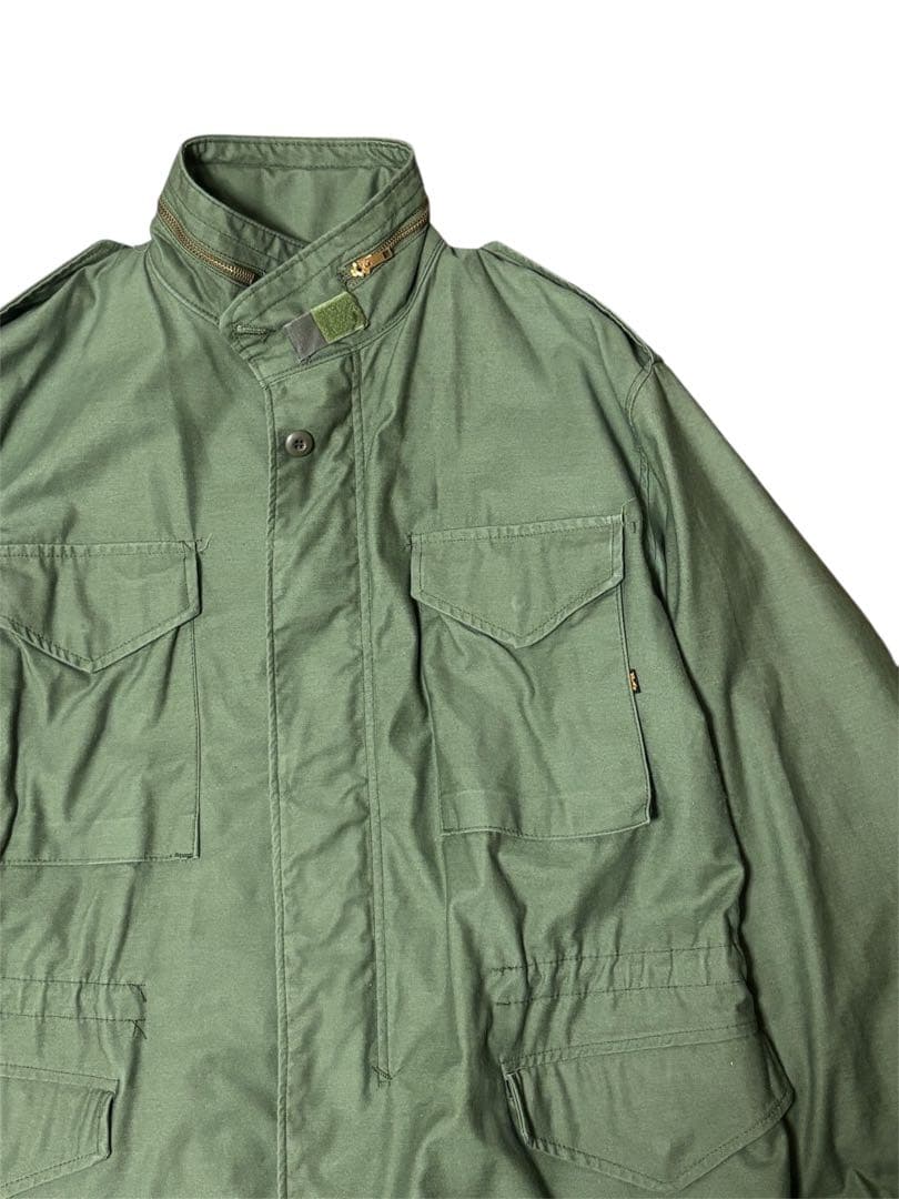 【極美品】90s Alpha USA製 m-65 オリーブグリーン Lサイズ