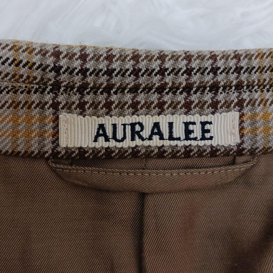 ✨菊池風磨着用✨未使用級✨オーラリー　ウールサージチェック ジャケット　3