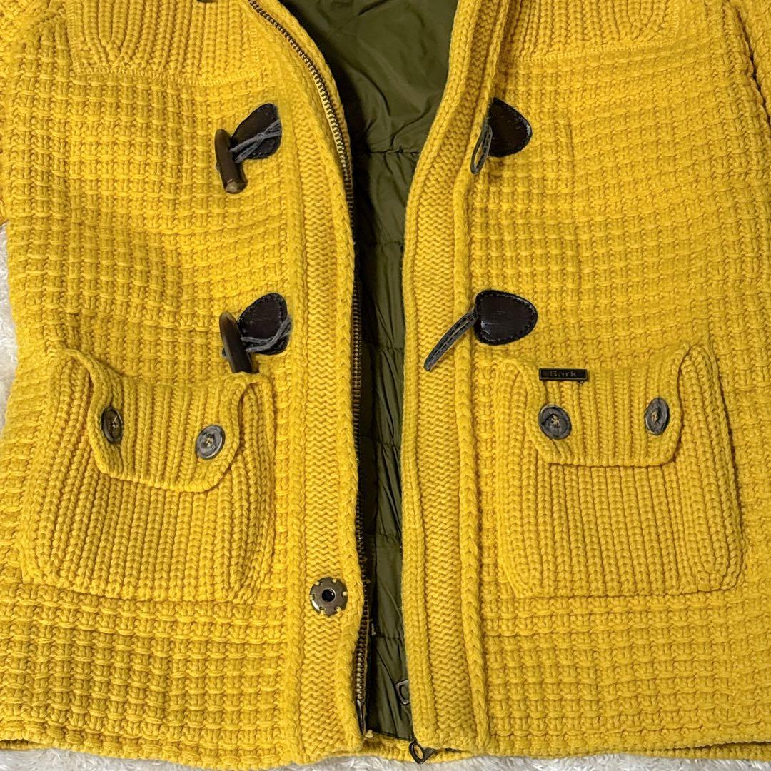 【美品】Bark バーク ニット ダッフルコート イタリア製 定価13万 M