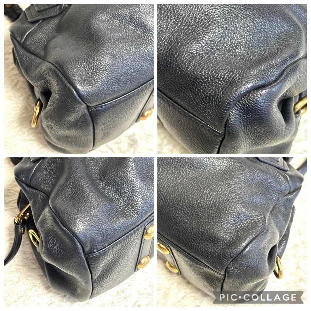 マークバイマークジェイコブス 2way ハンドバッグ レザー ブラック y2k