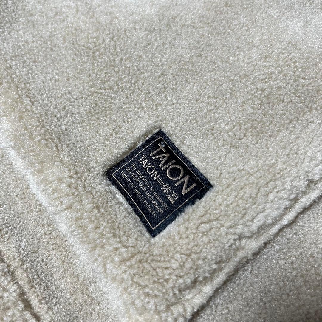 TAIONノンダウン ミリタリー リバーシブル ボア フーディー