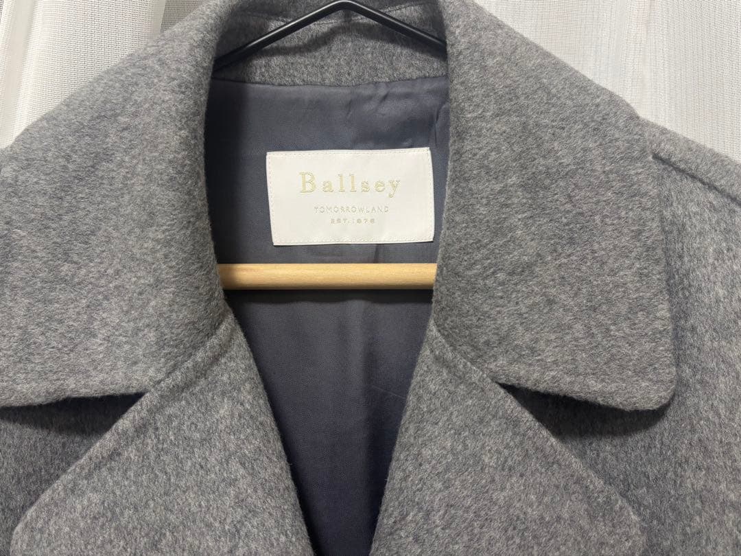 【美品】Ballsey＊プレミアムウールリバー オープンカラーショートコート