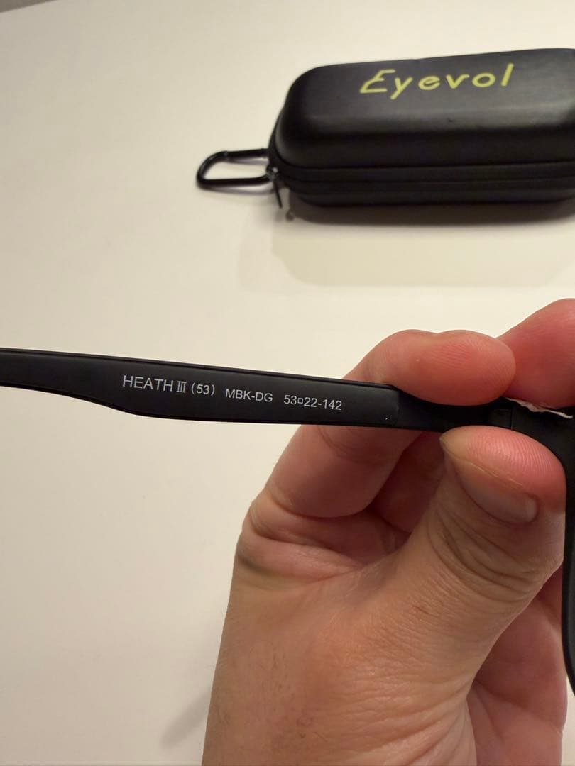 Eyevol(アイボル) HEATH III(53)マットブラック純正ケース付き