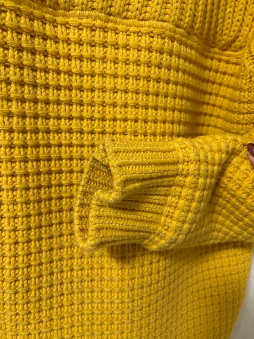 【希少】✨美品✨Bark バーク ニットダッフルコート　アウター　イエロー