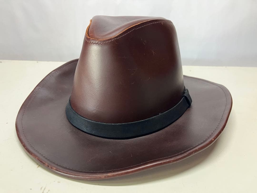 良好 HENSCHEL HAT CO ヘンシェル レザーハット ウエスタン 帽子