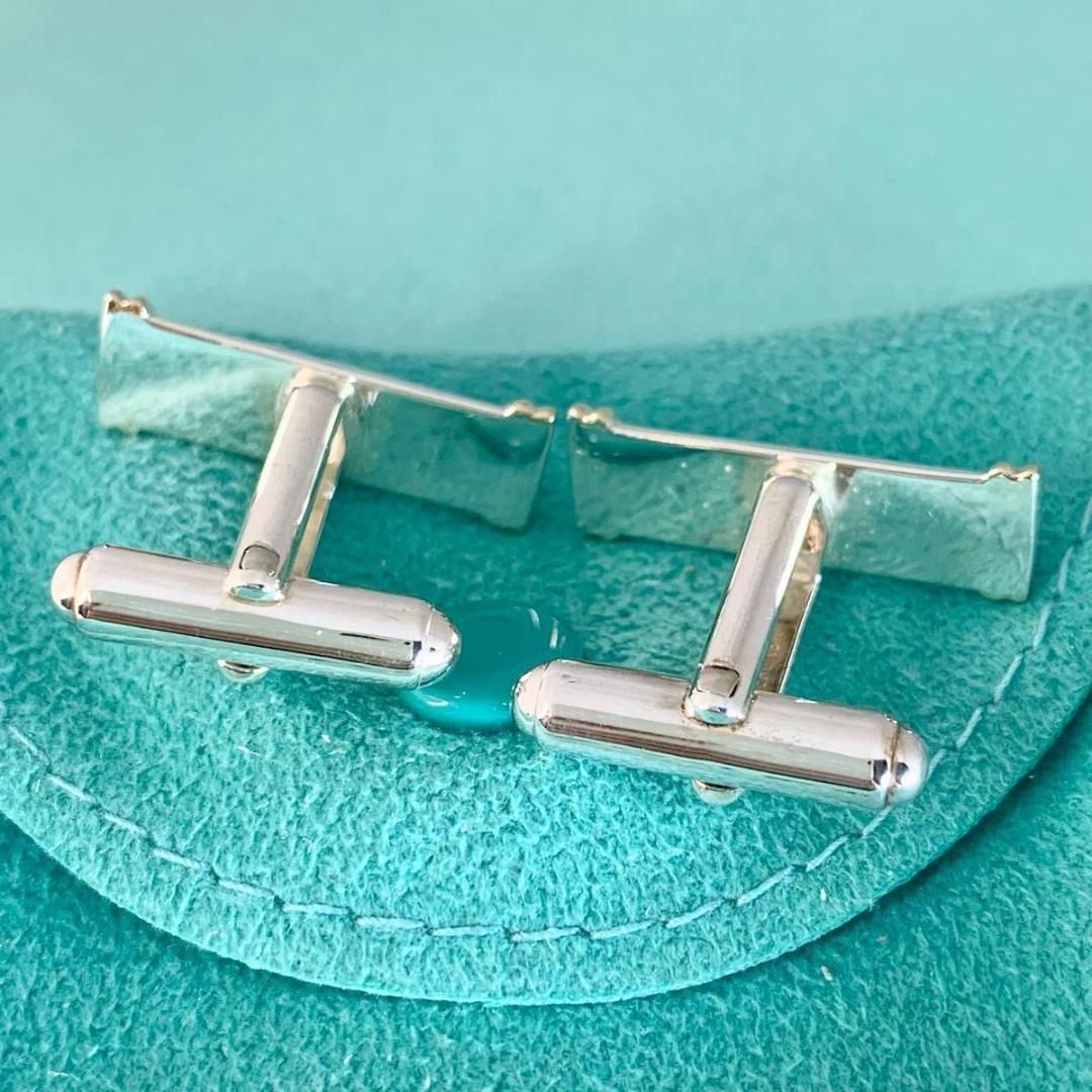 オールドティファニー 750 925 コンビ カフス QR6e