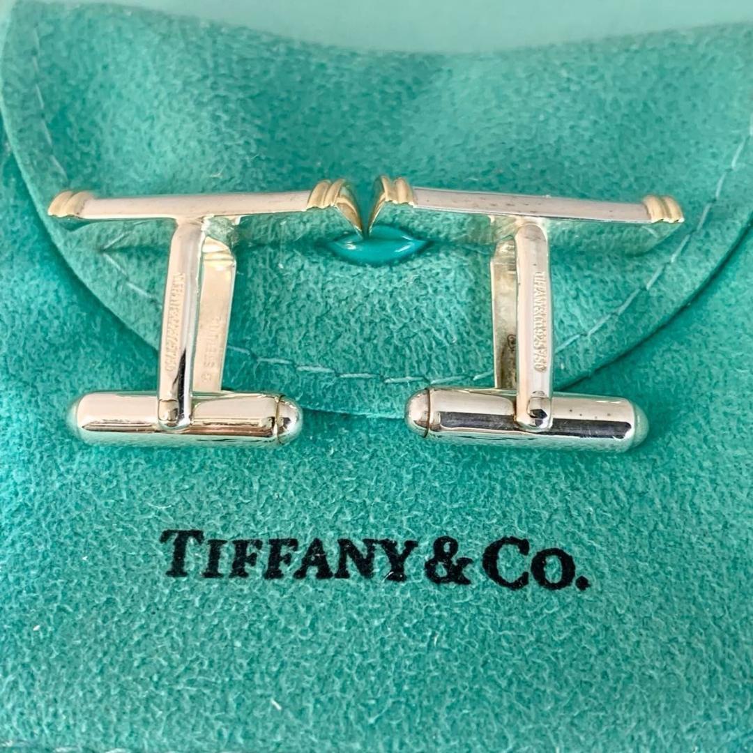 オールドティファニー 750 925 コンビ カフス QR6e