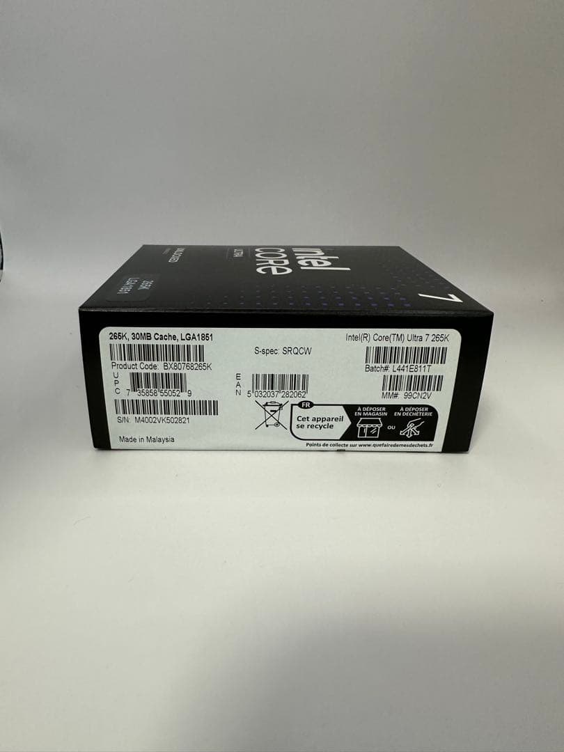 新品　Intel インテル Core Ultra 7 265K コア:20