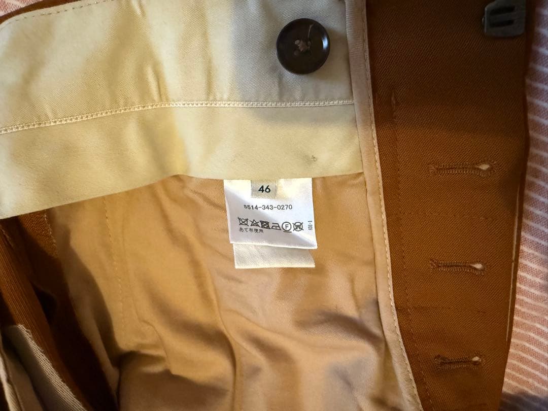 値下げ！LEMAIRE ルメール　ブラウン プリーツスラックス　メンズ