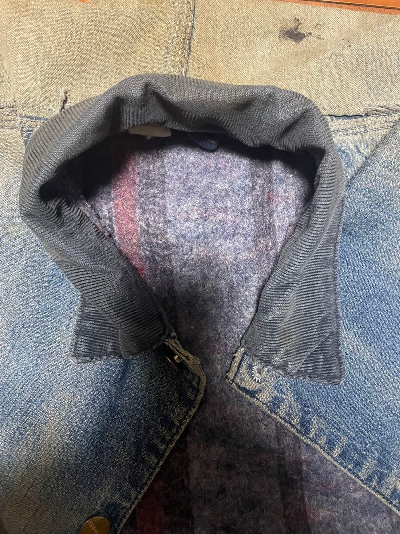 カーハート　チョアコート　デニム ボロ