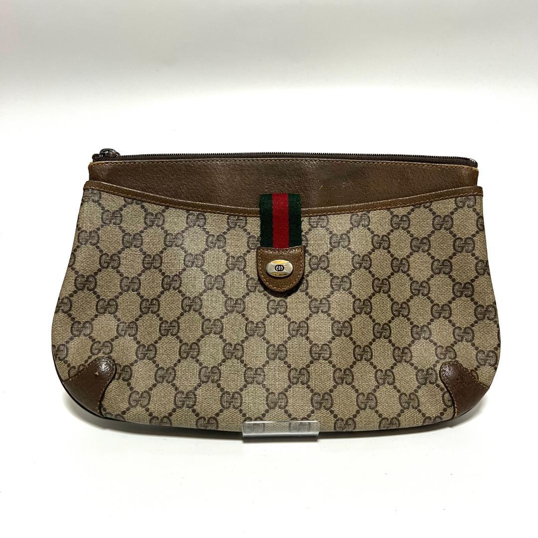 オールドグッチ　クラッチバッグ　シェリーライン　ポーチ　ヴィンテージ