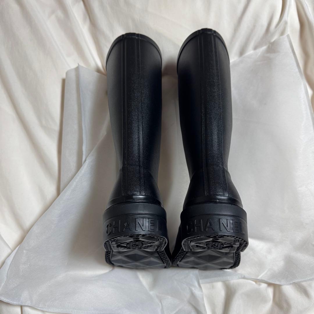 CHANEL ブラック 長靴