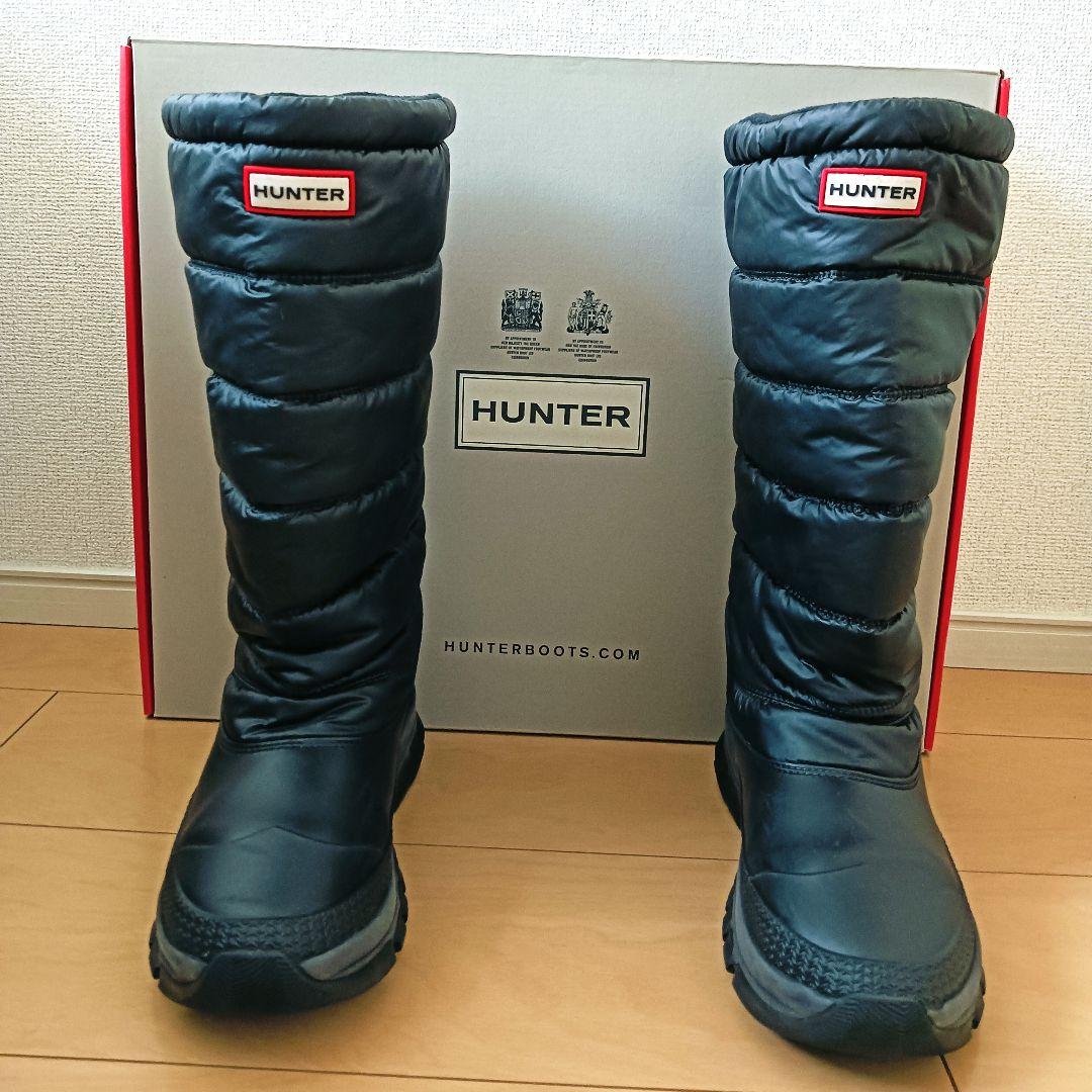 HUNTER (ハンター)ブラックダウンスタイルブーツ　23.5 センチ　箱付き