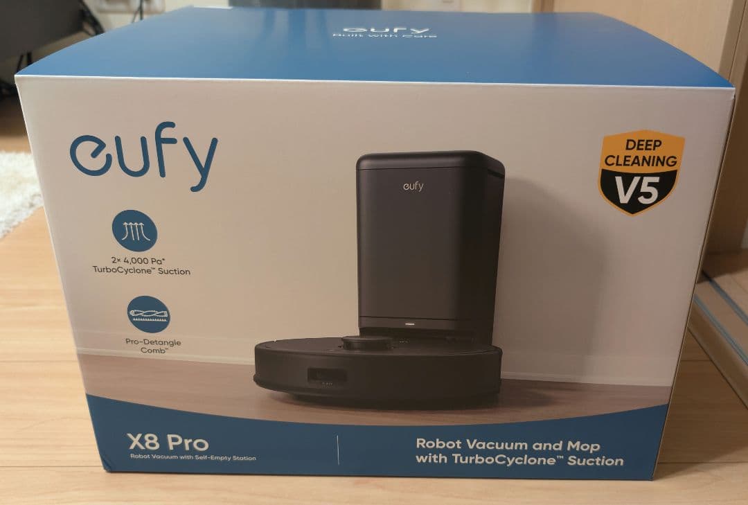 自動ゴミ収集ステーション付 ロボット掃除機 Eufy Clean X8 Pro