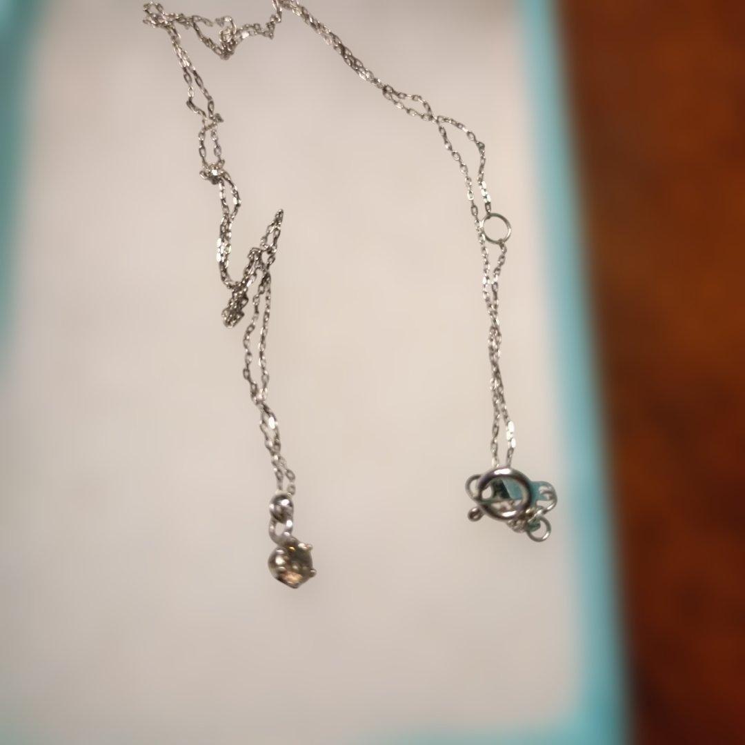 PL850チェーンあずきネックレスブラウンダイヤ 0.15ネックレス