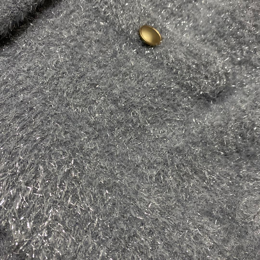 新品未使用　ジャスグリッティー　ラメニットアンサンブル　グレー2