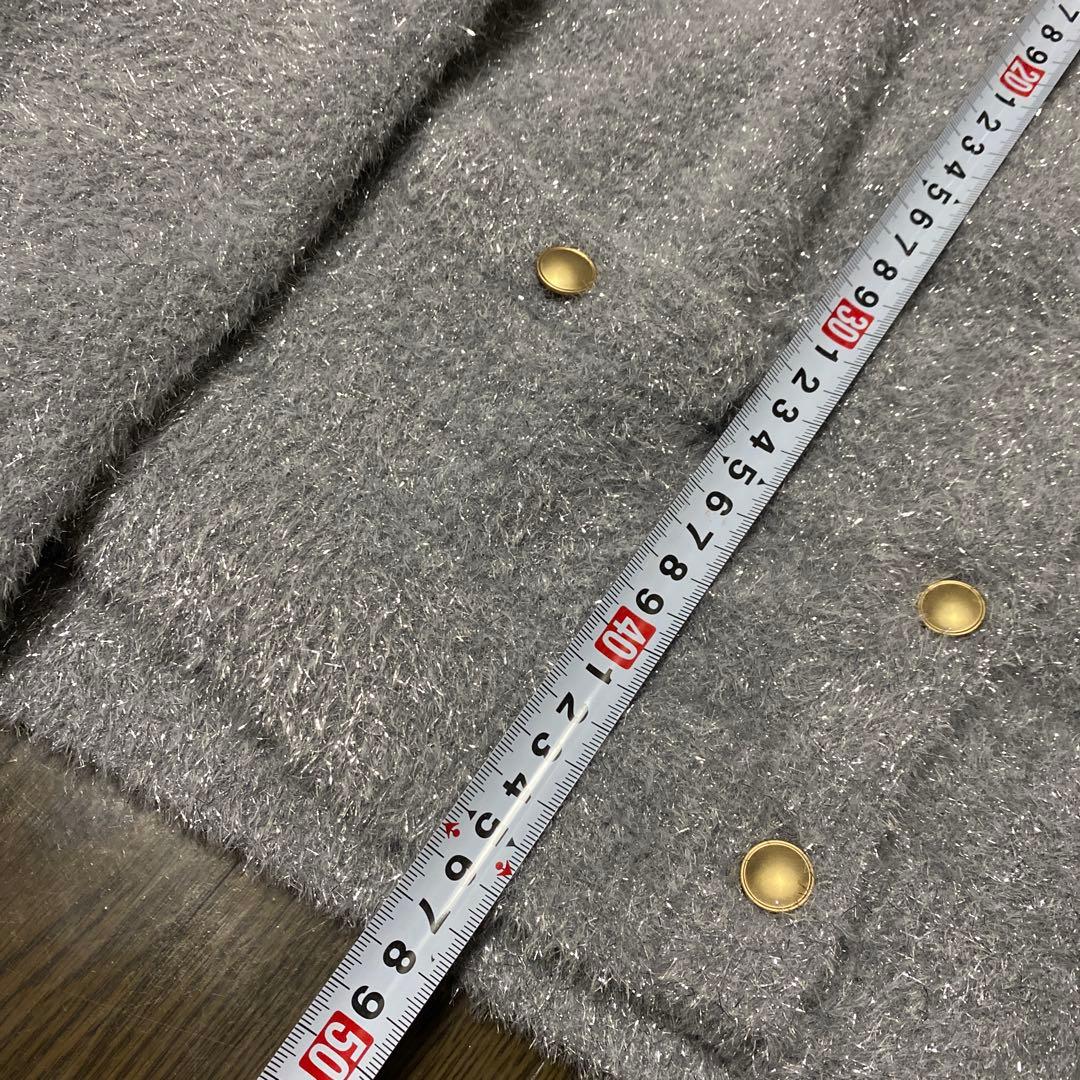 新品未使用　ジャスグリッティー　ラメニットアンサンブル　グレー2