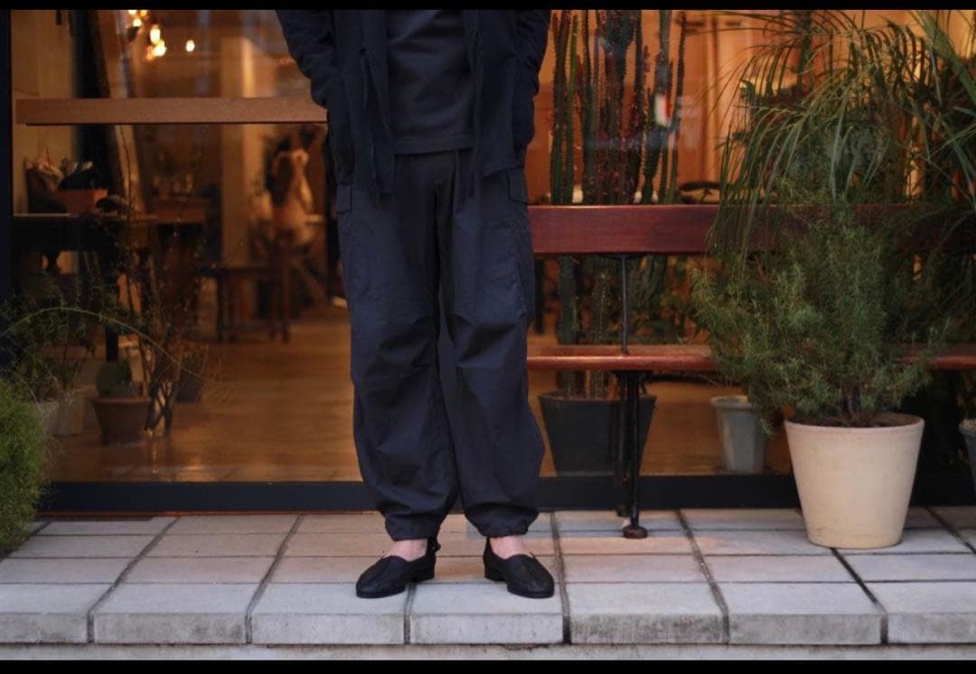 パンツ AURALEE WASHED FINX RIPSTOP FIELD PANTS