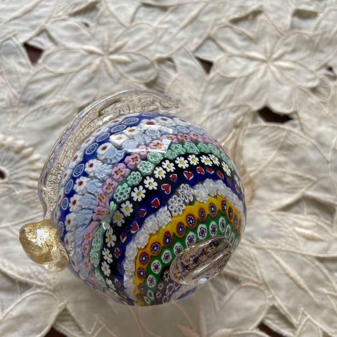 レア　ムラーノ　ベネチアンガラス　ミルフィオリ　魚