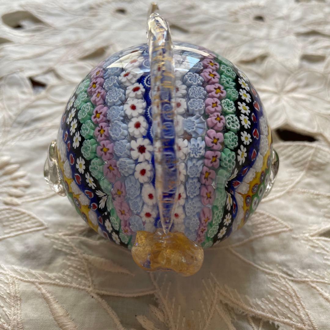 レア　ムラーノ　ベネチアンガラス　ミルフィオリ　魚
