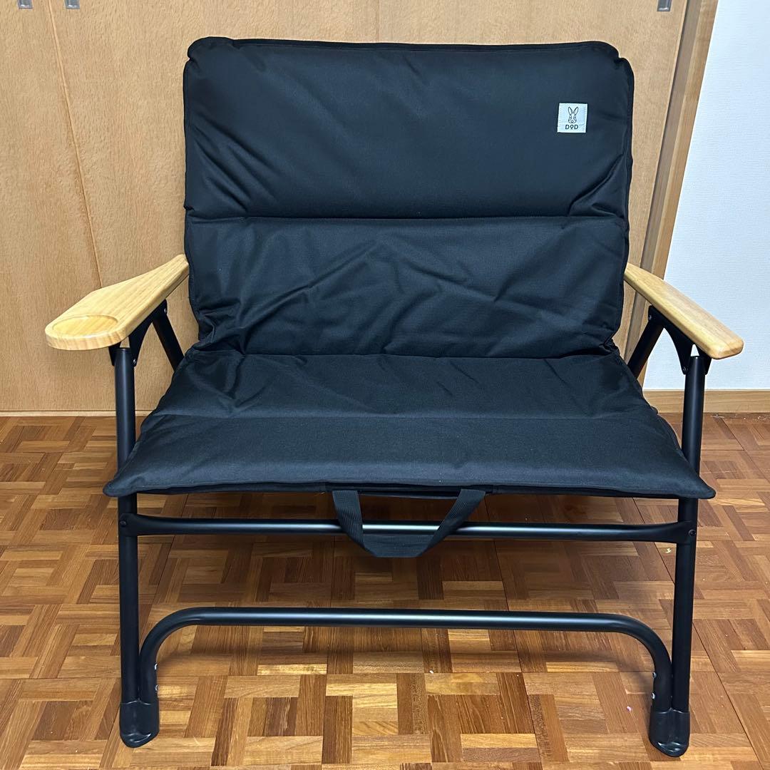 DOD オヤコチェア　ブラック 折りたたみチェア キャンプ　ベンチ