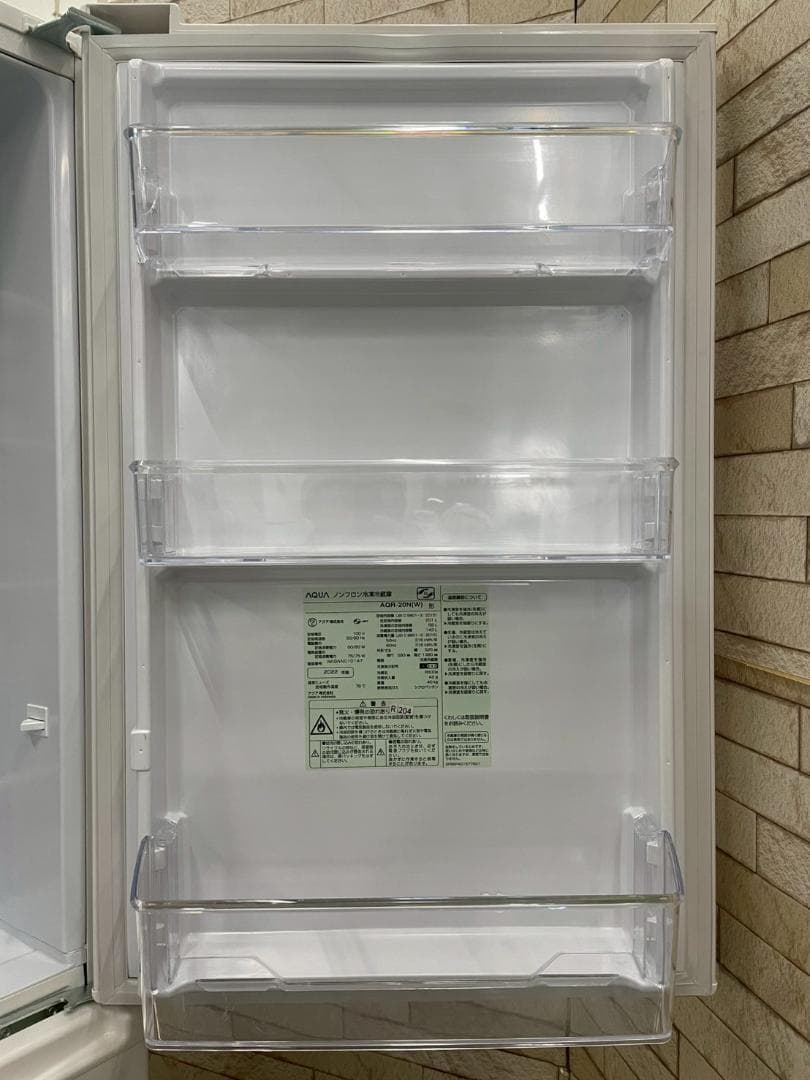 大阪送料無料★3か月保障付★冷蔵庫★2022年★AQR-20N(W)★R-204