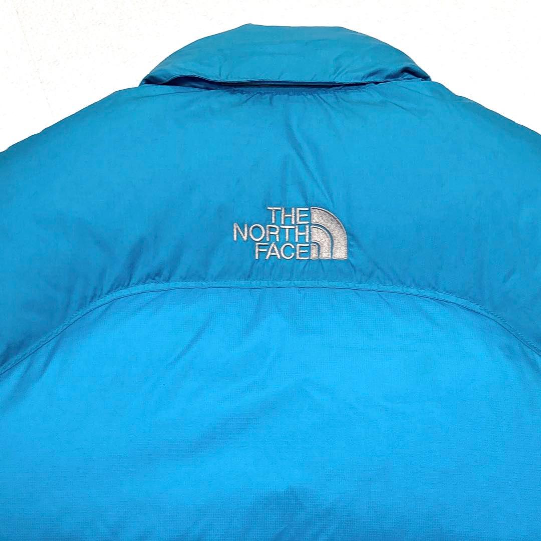 【センターロゴ/希少色】ノースフェイス　ヌプシ　ベスト　700FP　ダウン　水色