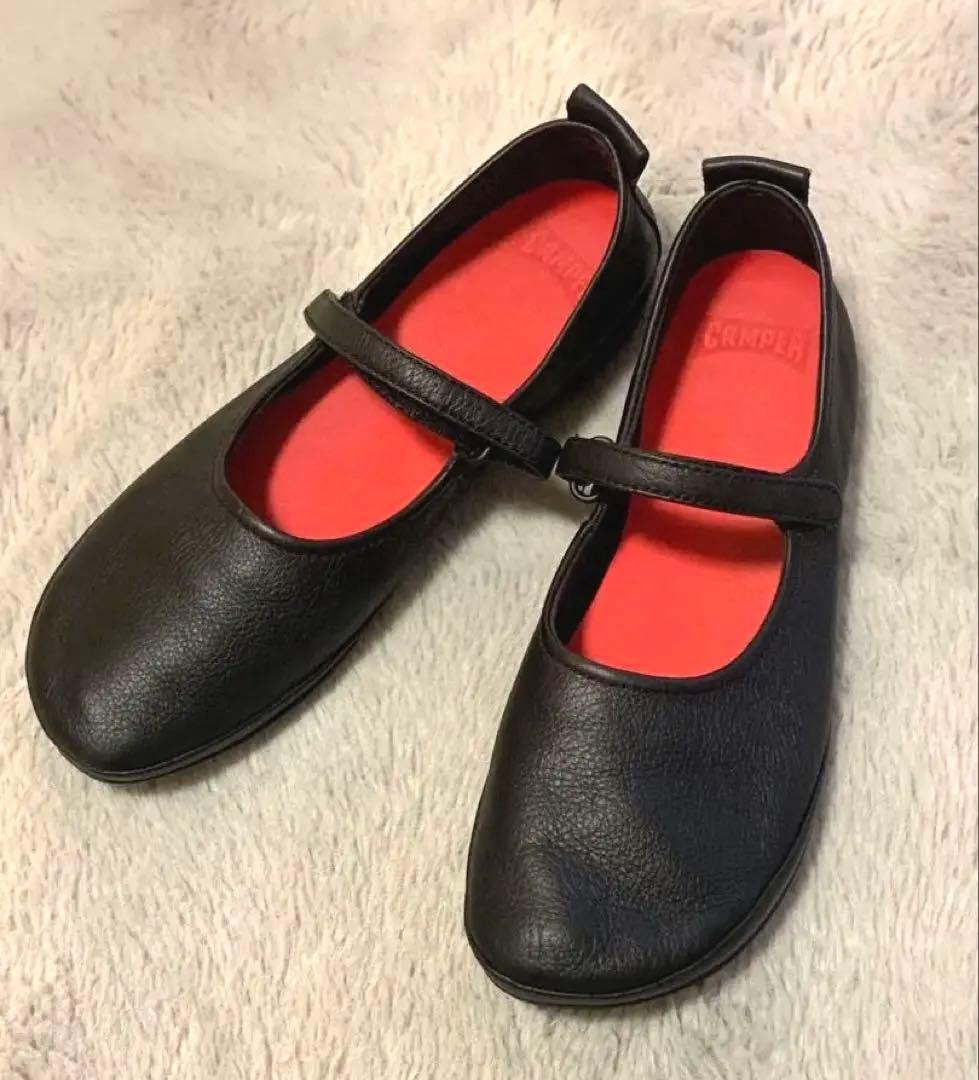 Camper ライトニナ　フラットシューズ　ブラック38