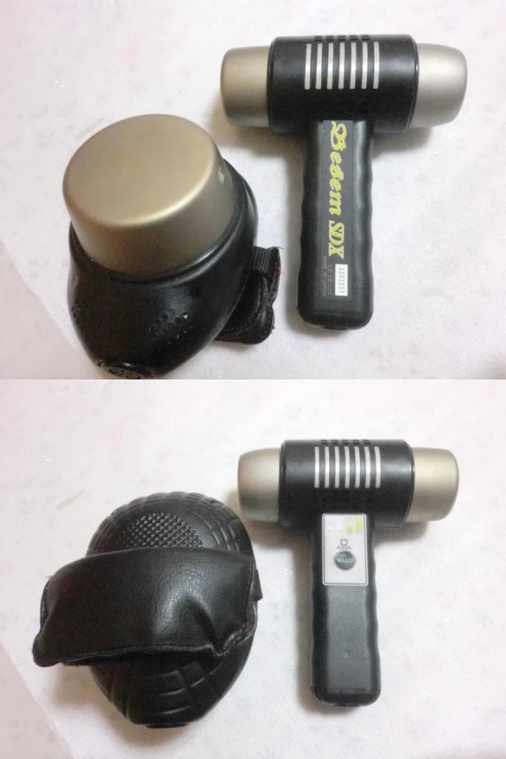 ベセムSDX総合美容器■超音波/低/中周波ホット＆クール☆純チタンヘッド③