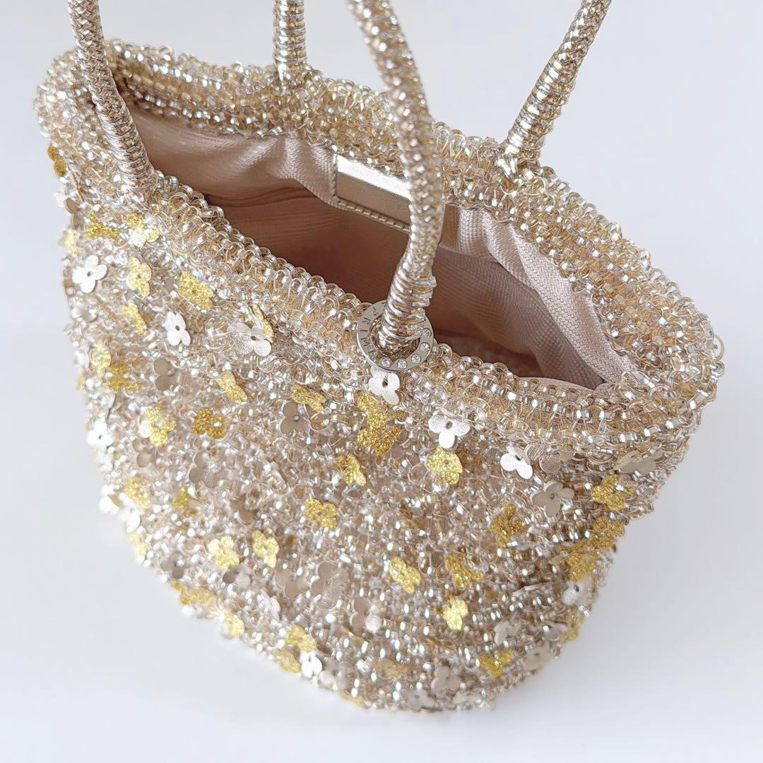 現行品　未使用　アンテプリマ　フィオリトゥーラ　バスケット　シルバーゴールド