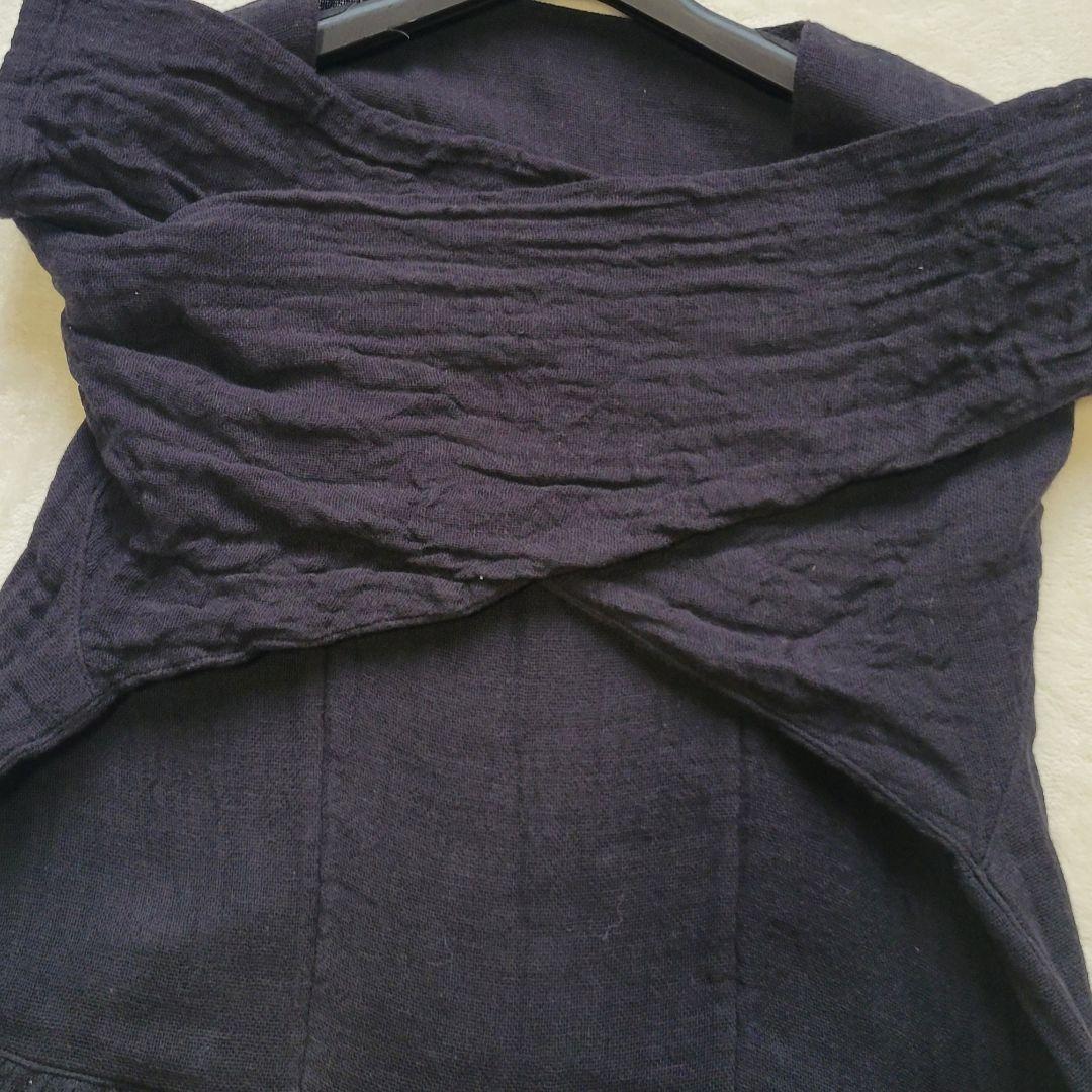 完売24SS✨ビアズリー　カヤギャザーワンピース　ガーゼ素材　マキシ丈　ゆったり