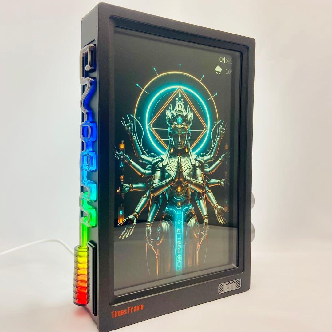 Divoom Times Frame 透明ディスプレイ 置き時計 64GB