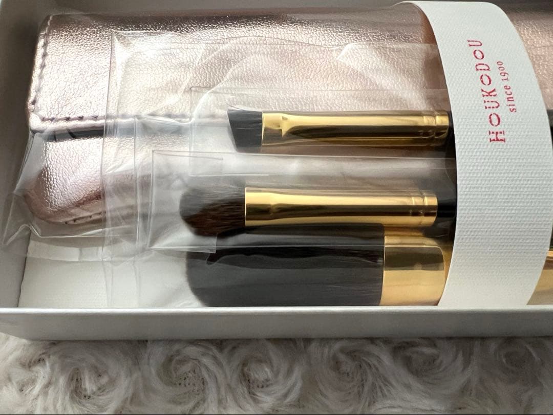 仿古堂 HOUKODOU 高級化粧筆　宙シリーズ 〈３本セット〉ブラシケース