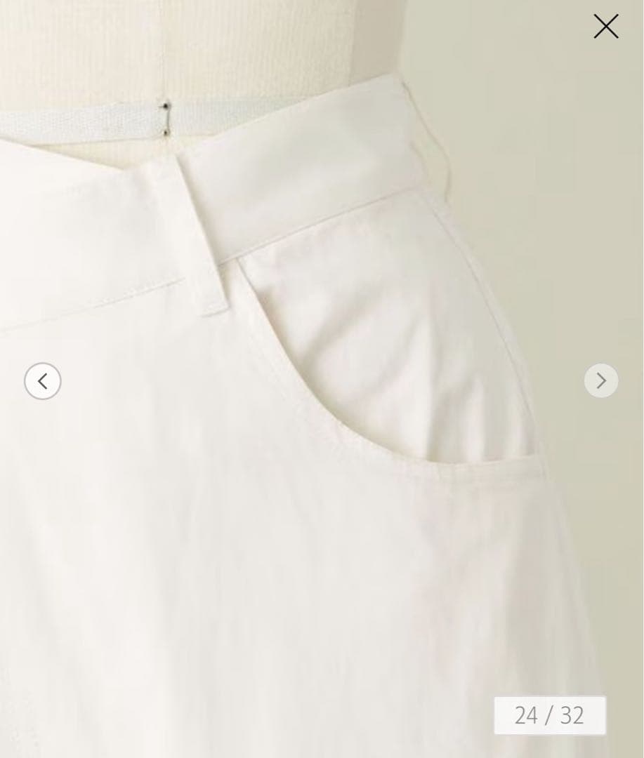 ＜conte＞ラップ チノ テーパードワイドパンツ　サイズ38 ／2回着用