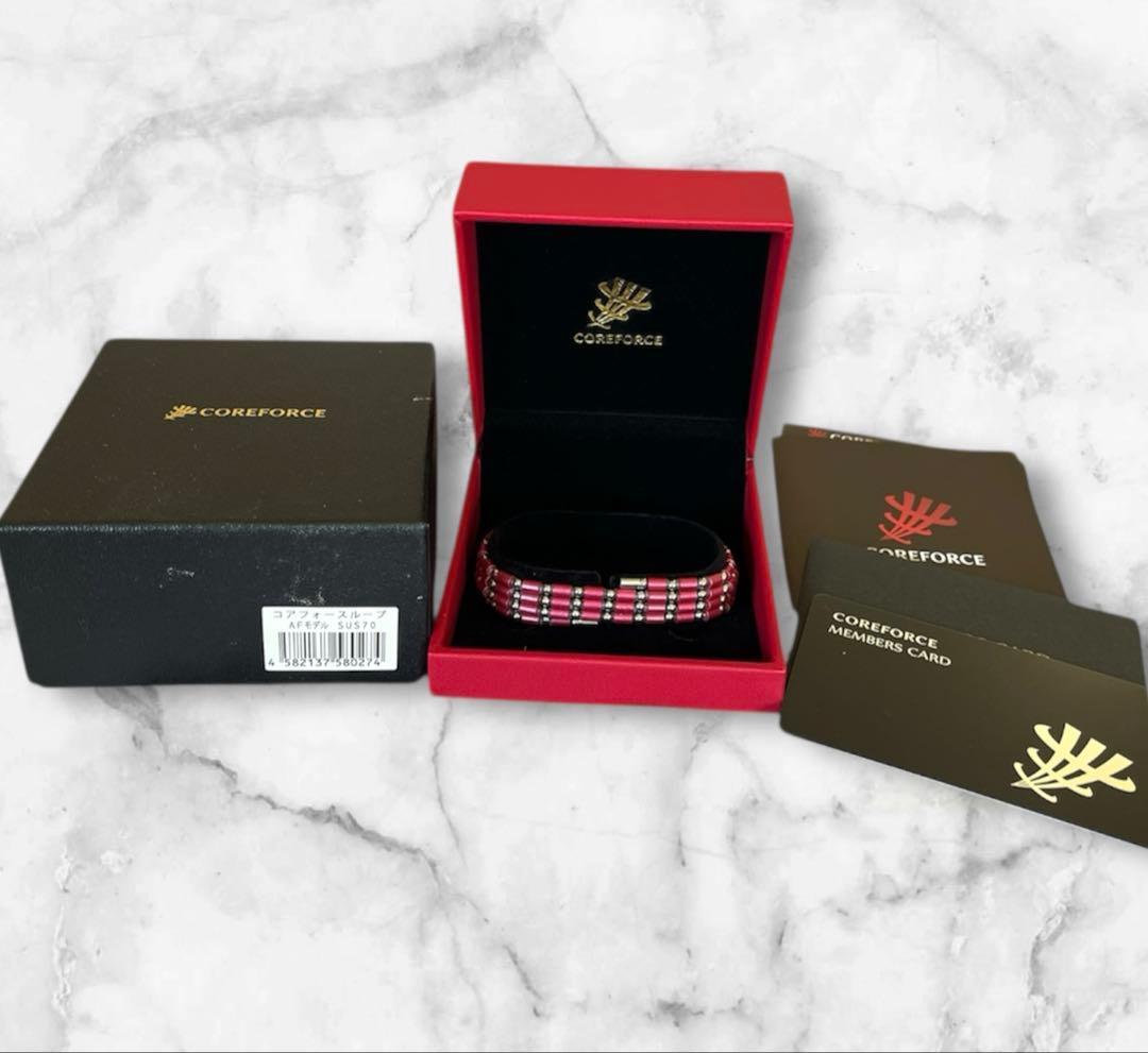 美品 COREFORCE ピンク ブレスレット 70cm 古江彩佳 コアフォース