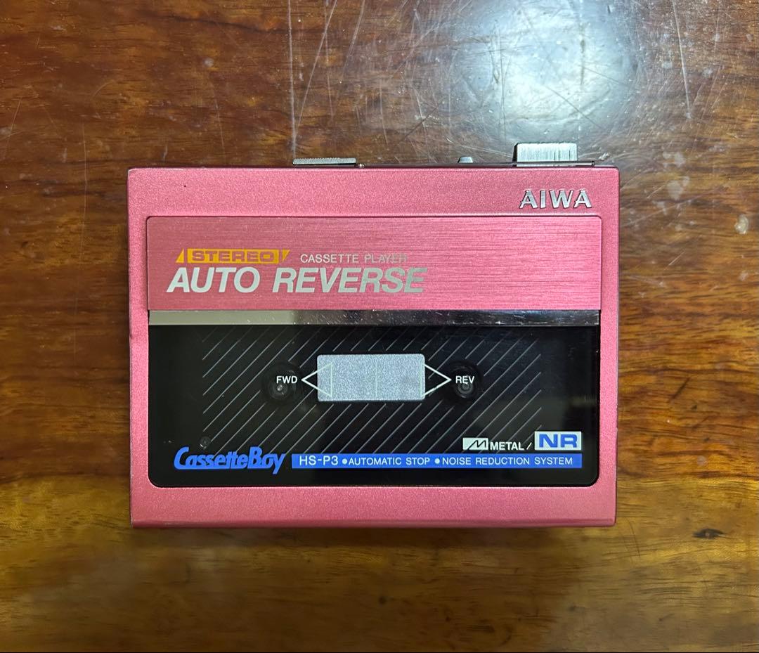 AIWA HS-P3 カセットボーイ cassetteboy 赤 ジャンク品