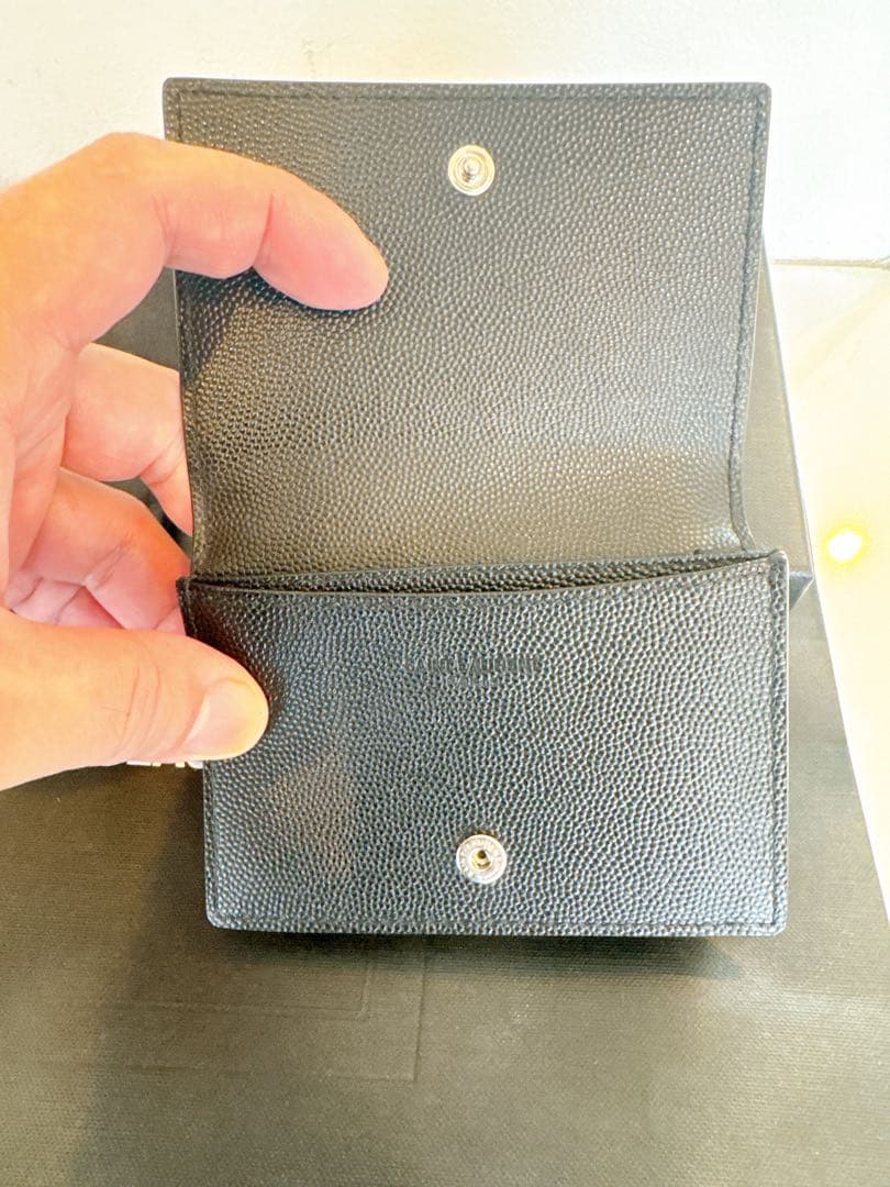 美品！SAINT LAURENT ブラック名刺入れ※袋、箱、紙袋付き