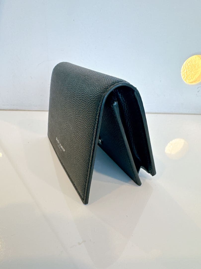 美品！SAINT LAURENT ブラック名刺入れ※袋、箱、紙袋付き