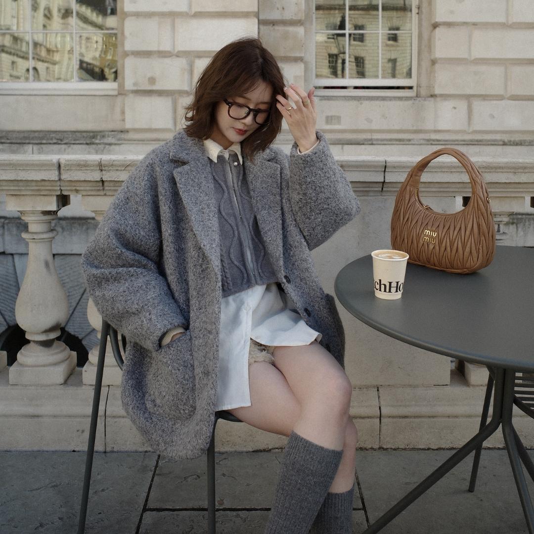 即日発送 新品 Eaphi SOFT WOOL TAILOR COAT gray